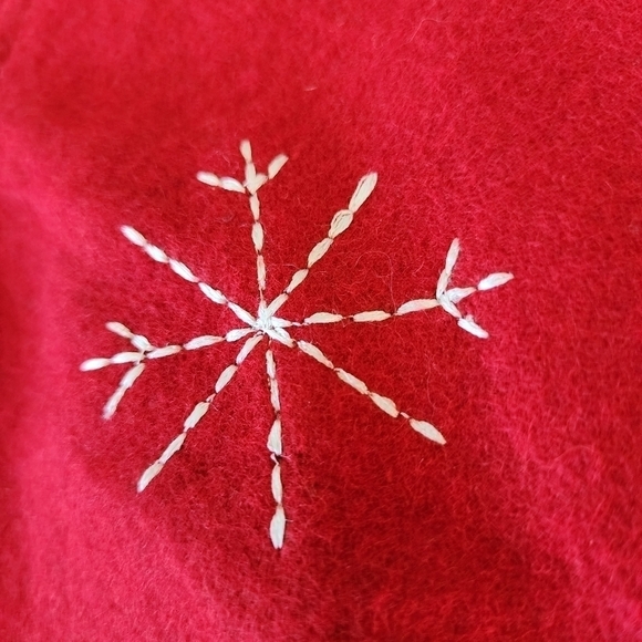 NWT Take Two Vintage Red Snowman Wool Blend Shirt Jacket Shacket Women's XL New - Picture 5 of 8